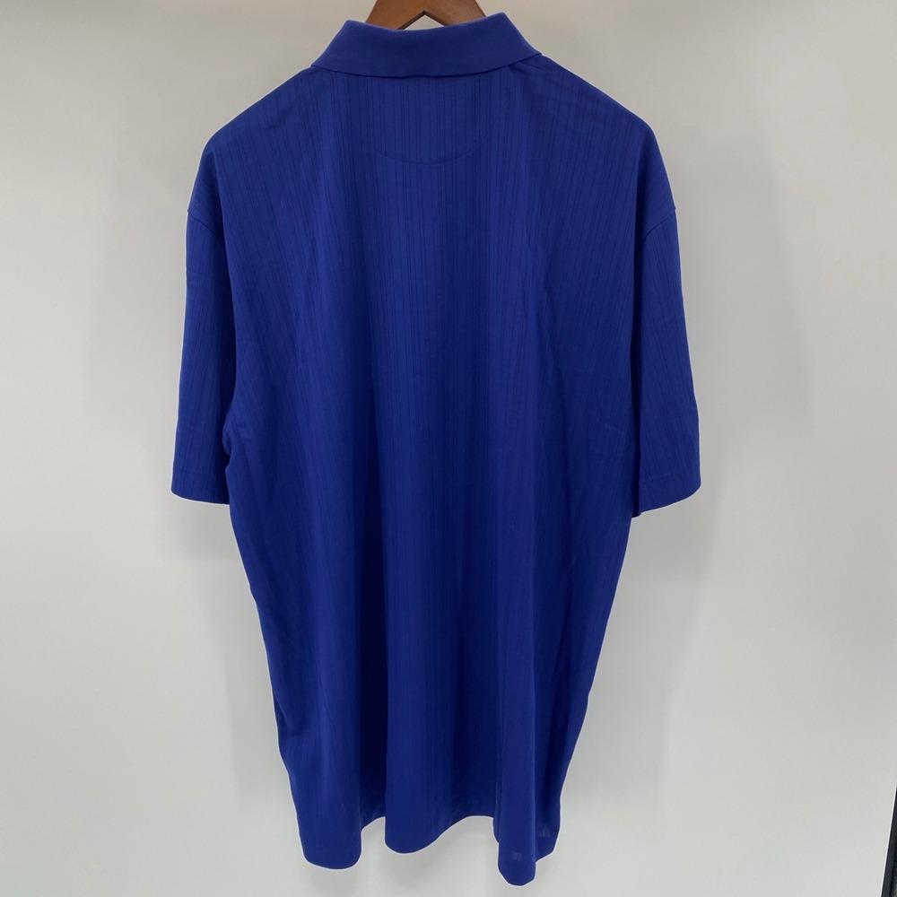 NEW Nike Tiger Woods Golf Polo Shirt Nike Men XL Blue Ribbed Athleisure Sporty - Picture 3 of 13